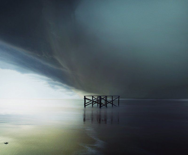 Lithuania, Baltic sea, sea, beach, storm, clouds, sand, water *photo preview