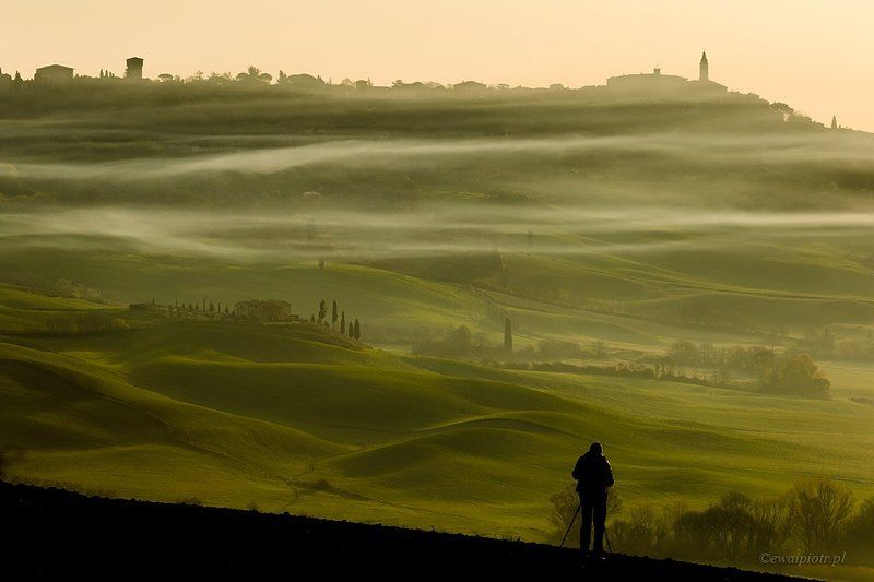Tuscany, Italy, landscape Sunrise at Pienzaphoto preview