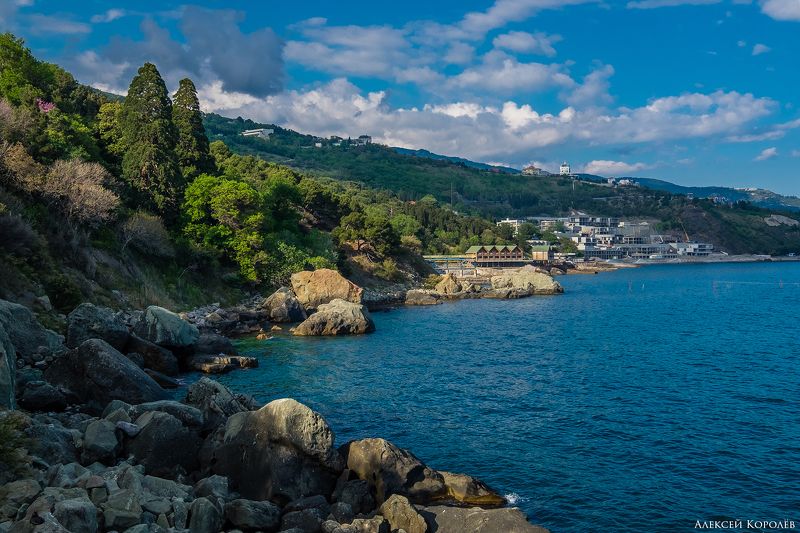 крым, россия, алупка, ялта, черное море, весна, море, природа, пейзаж, crimea, russia, alupka, yalta, black sea, spring, sea, nature, landscape Южный берег Крымаphoto preview