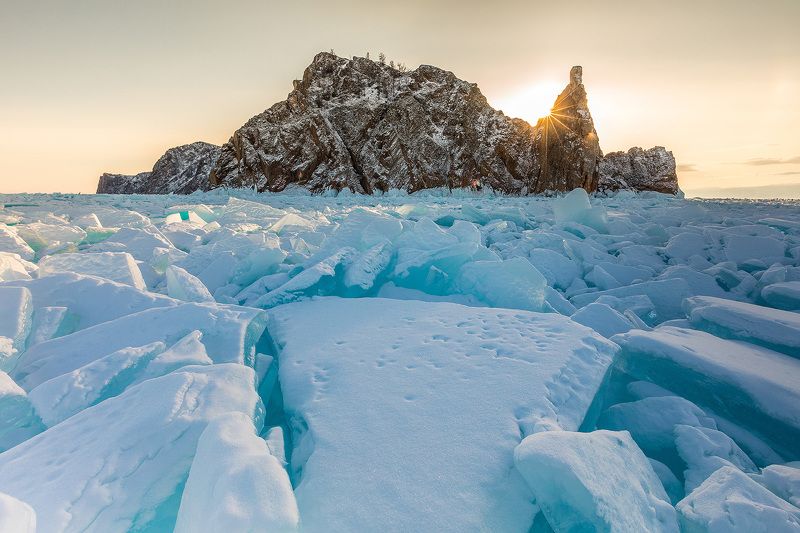 Байкал, лед, Ольхон Льдины мыса Хобойphoto preview