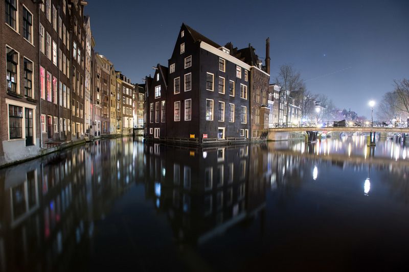 Amsterdam Netherlands night long exposure travelling Holland Амстерда ночь Голландия никон nikon  Амстердам. Ночьphoto preview