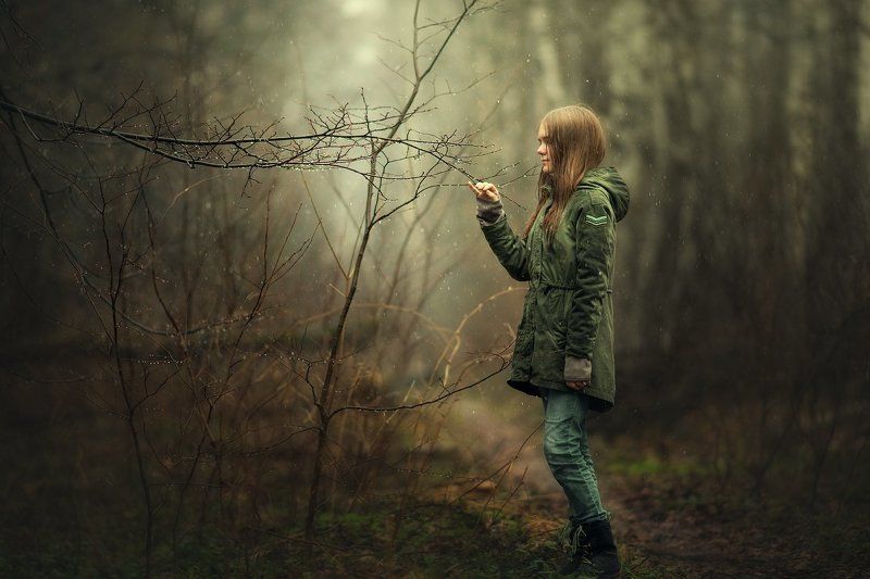 под каплями дождяphoto preview