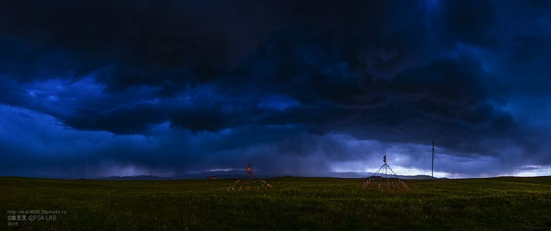  степной  пейзаж  草原的风景photo preview