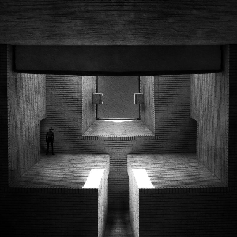 minimal, lines, abstrat, shadow, architecture, human, holography, conceptual, creative, The space in betweenphoto preview