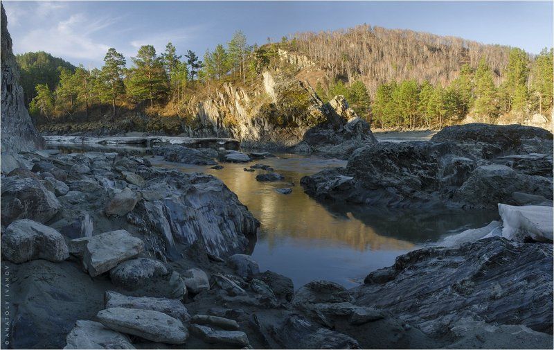 горный алтай, катунь, патмос, чемал Катуньские скалыphoto preview