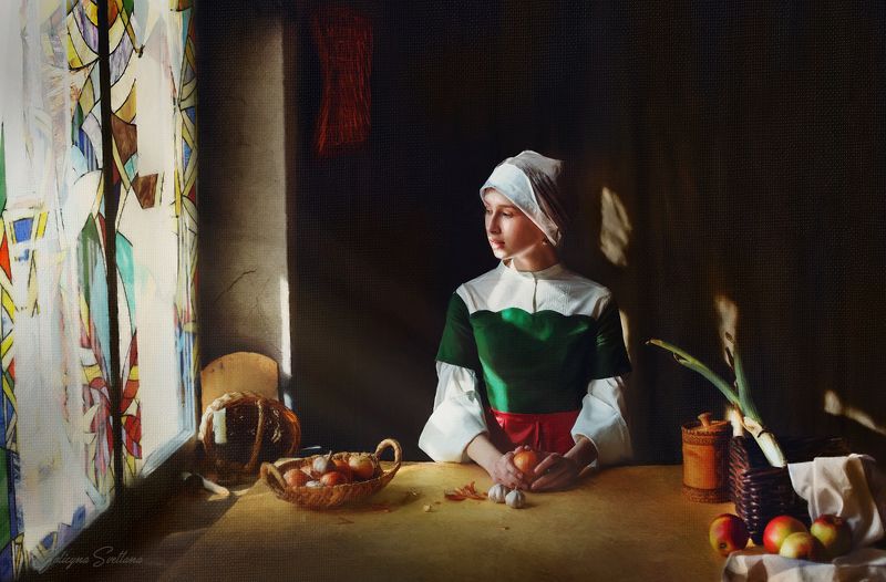 девушка с луком photo preview