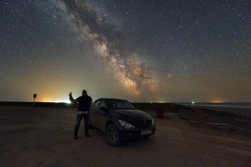 Млечный путь, Эльтон, озеро, Космос Привет Эльтон :)photo preview