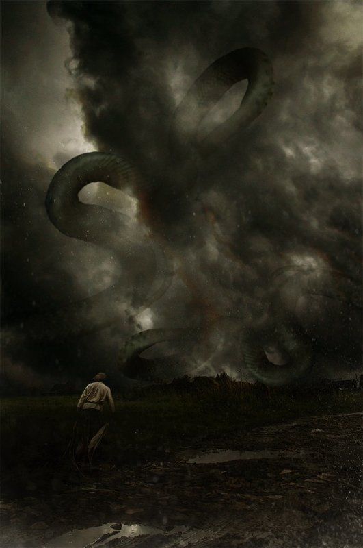 арт, коллаж, небо, пейзаж На встречу грозе...photo preview