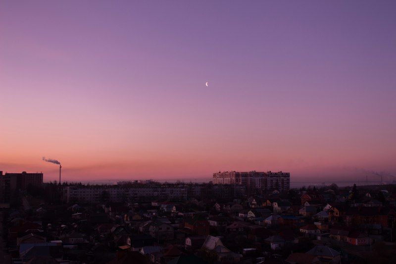 тула, город-герой, пролетарский район, россия, утро, небо, весна, месяц Утренний городphoto preview