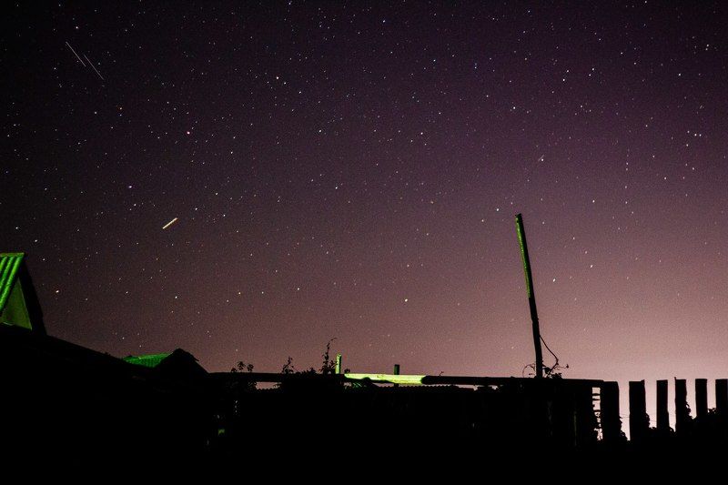 россия, инзенский район, ночь, звёзды, советский объектив, гелиос 44-2, лето, природа, пейзаж Ночь в деревенькеphoto preview