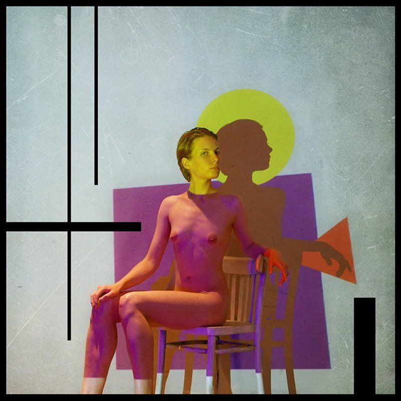 портрет с красной рукойphoto preview