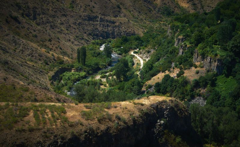Армения, Пейзаж, Горы, Река, Оазис, Путешествие, Природа, Landscape, Armenia, Oasis, River, Mountains, Summer, Лето Типичная Арменияphoto preview