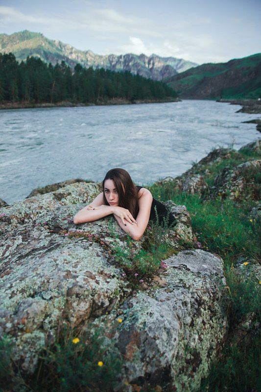 девушка, портрет, горы Death In Junephoto preview