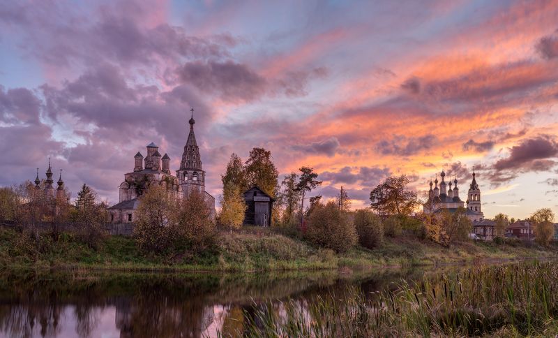 солигалич, церкви, закат Цветопредставление в Солигаличеphoto preview