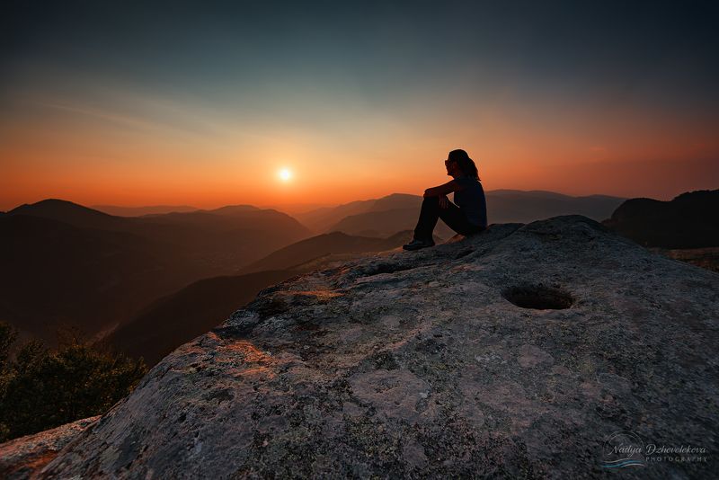 sunset, sun, landscape Silent summer sunset at Belintashphoto preview