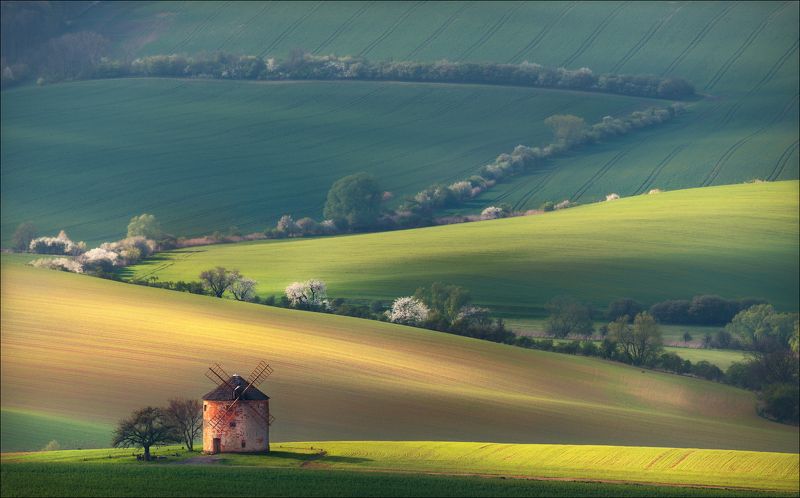 Чехия, Южная Моравия, весна, мельница, Czech, South Moravian, mill, spring, формы, цвет, линии,  Провинциальная идиллия ...photo preview
