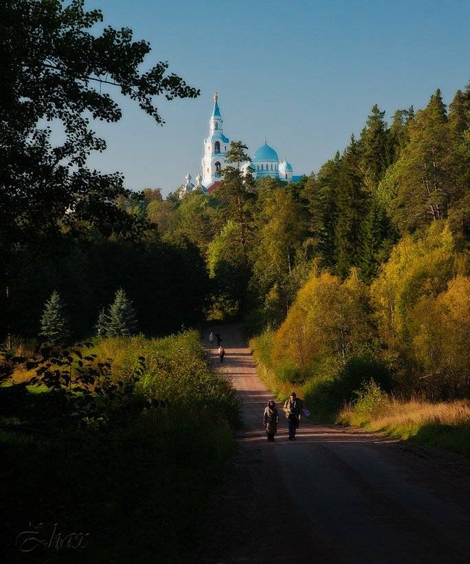 Дорога .... Автор: Малыш осень, храм, дорога, о валаам, Малыш