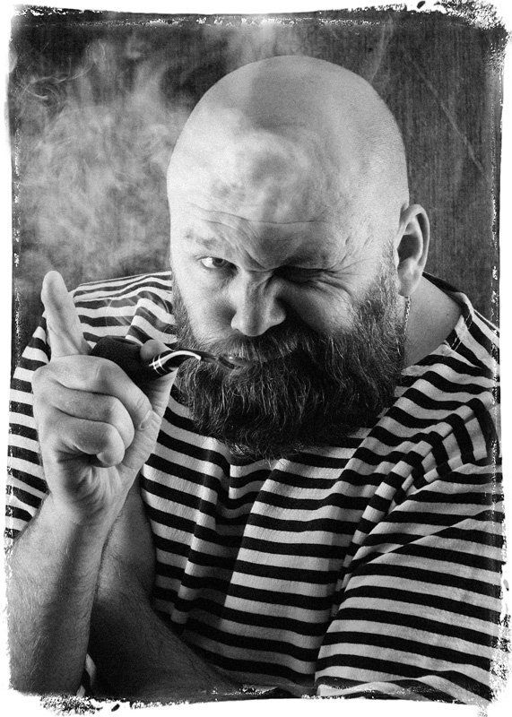 курительная, трубка, тельняшка, моряк Михалыч.. (автопортрет)photo preview