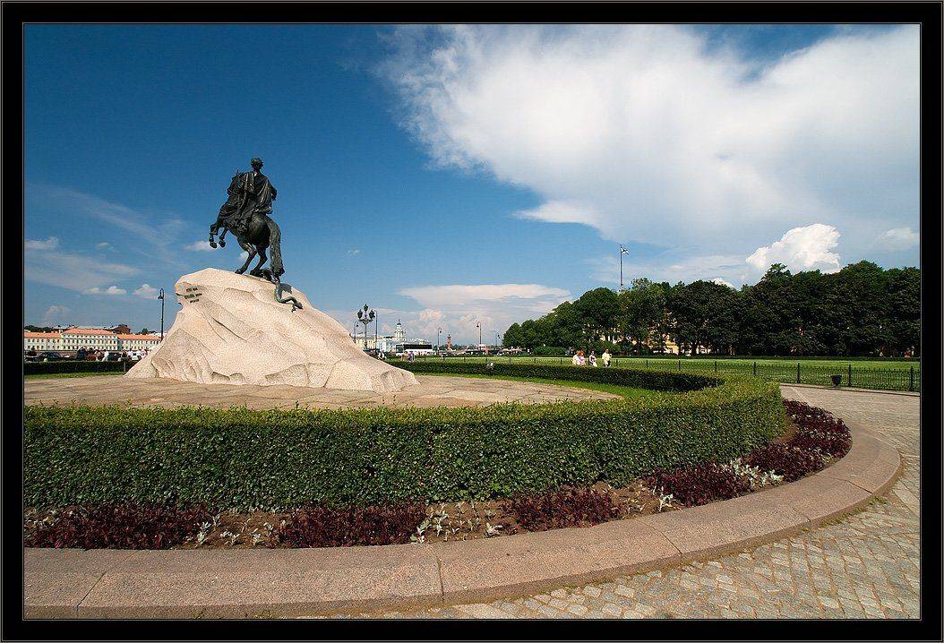 Простая летняя питерская открыточная зарисовка. Автор: Kirill Shapovalov петербург, центр, медный всадник, лето, Kirill Shapovalov