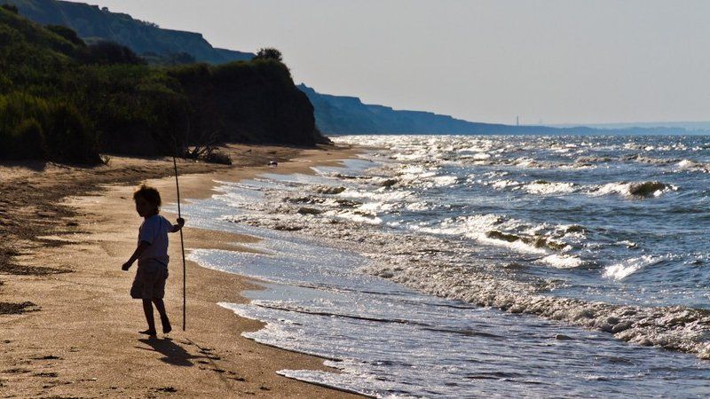 море, азовское, лето маленький путешественникphoto preview
