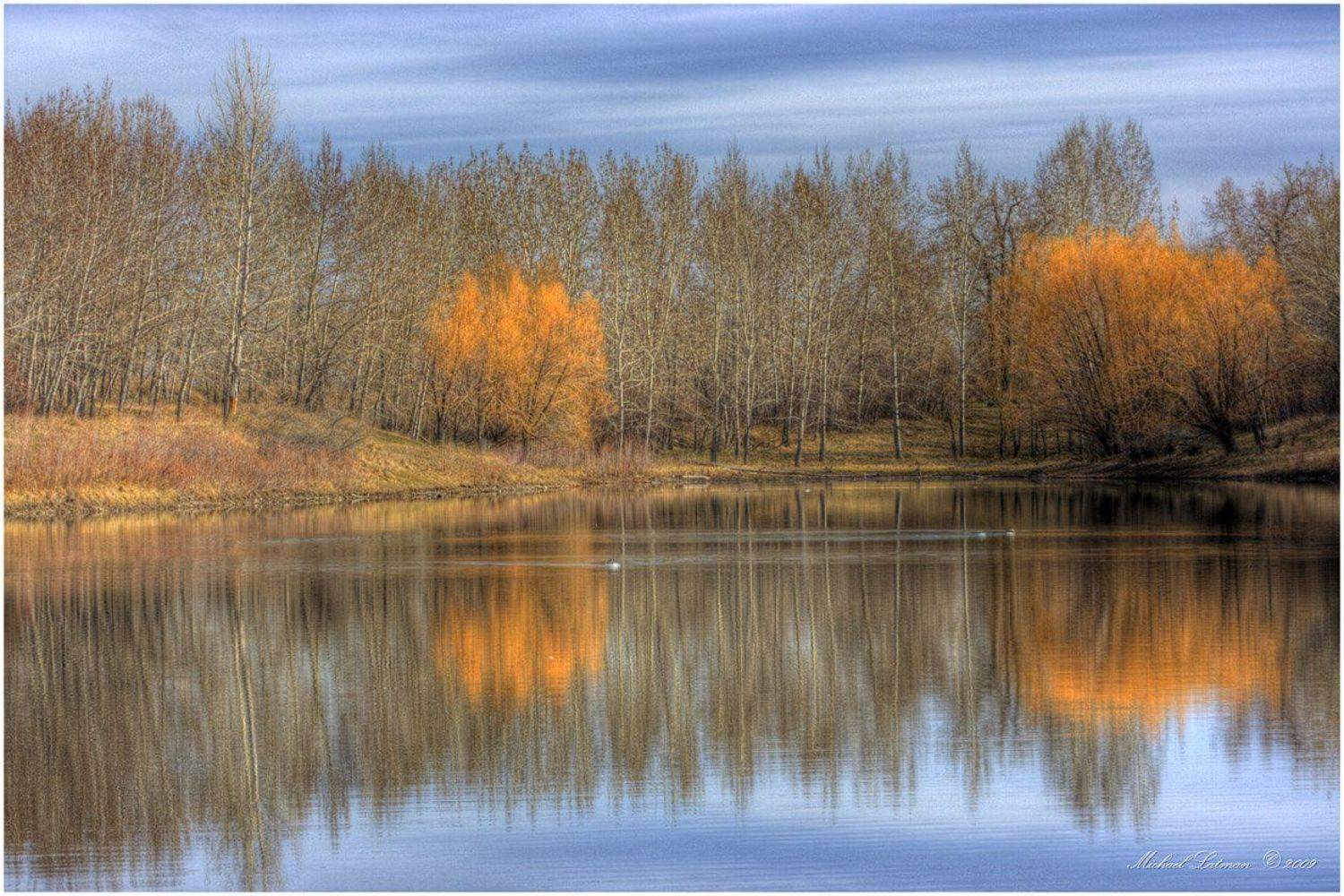 April. Автор: Michael Latman april, lake, reflection, Michael Latman