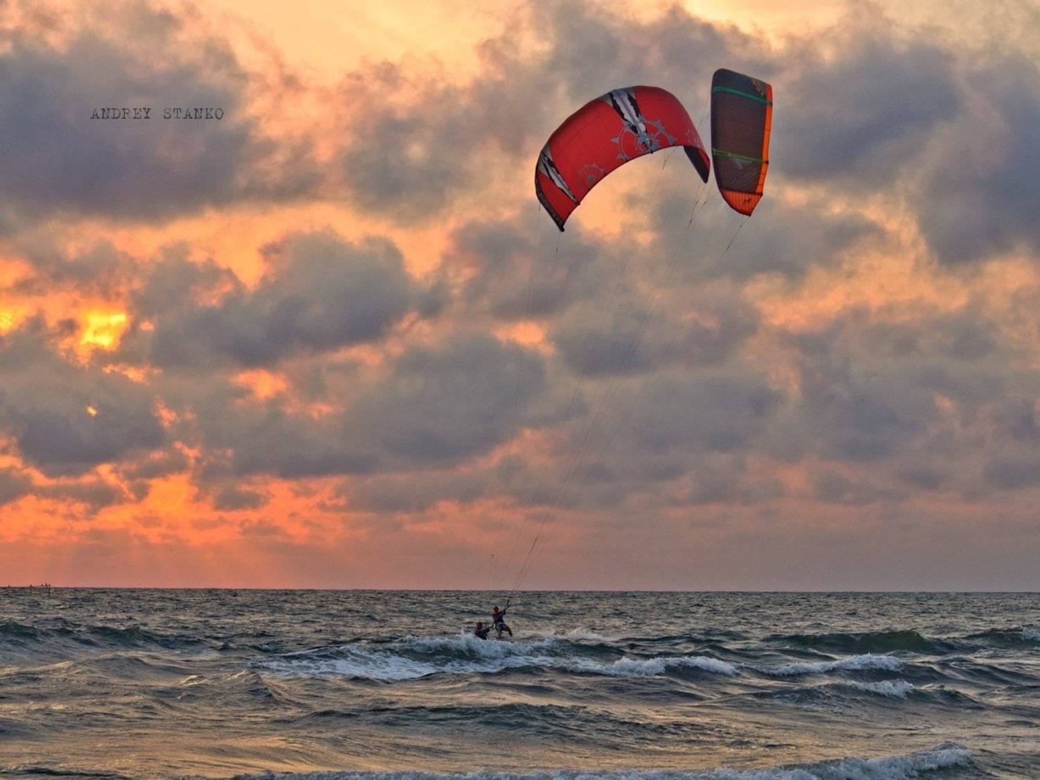 Борьба за ветер. Автор: Андрей Станко станко, кайт, пейзаж, тарханкут, Андрей Станко