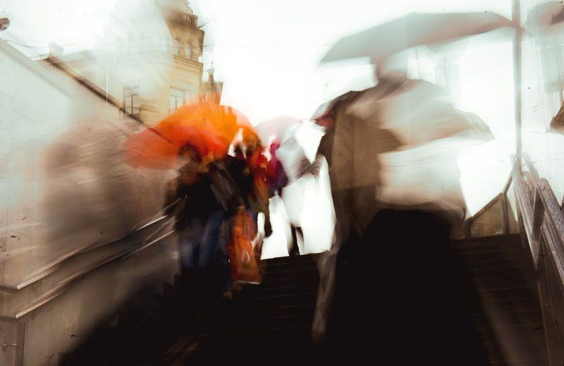 город, дождь, акварель, улица, грусть, блюз, осень городская акварель... фото превью