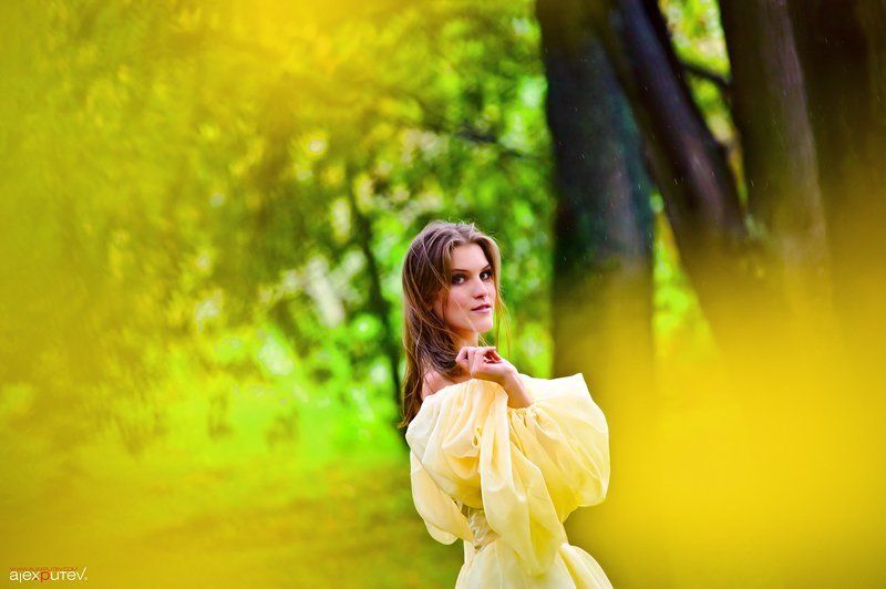 девушка,видение,осень Как мимолетное виденьеphoto preview