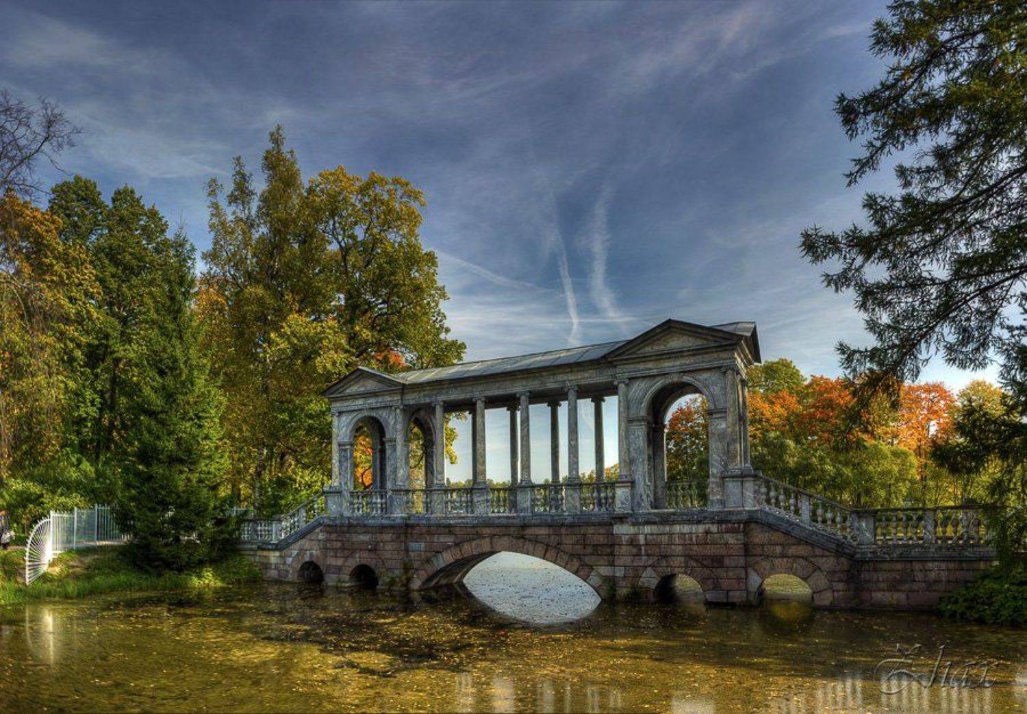 В Екатерининском парке. Автор: Малыш парк, осень, мост, Малыш