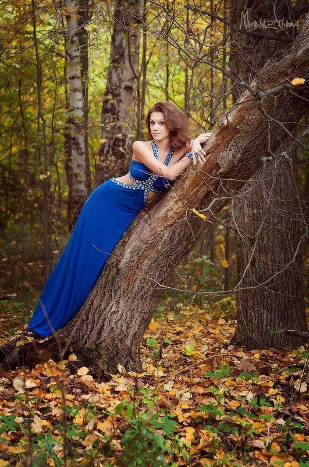Осенний сапфир.... Автор: Наталья Захарова осень, девушка, сапфир, синий, Наталья Захарова