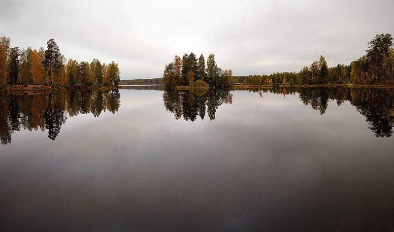 Хмурое утро на Медном озере...photo preview