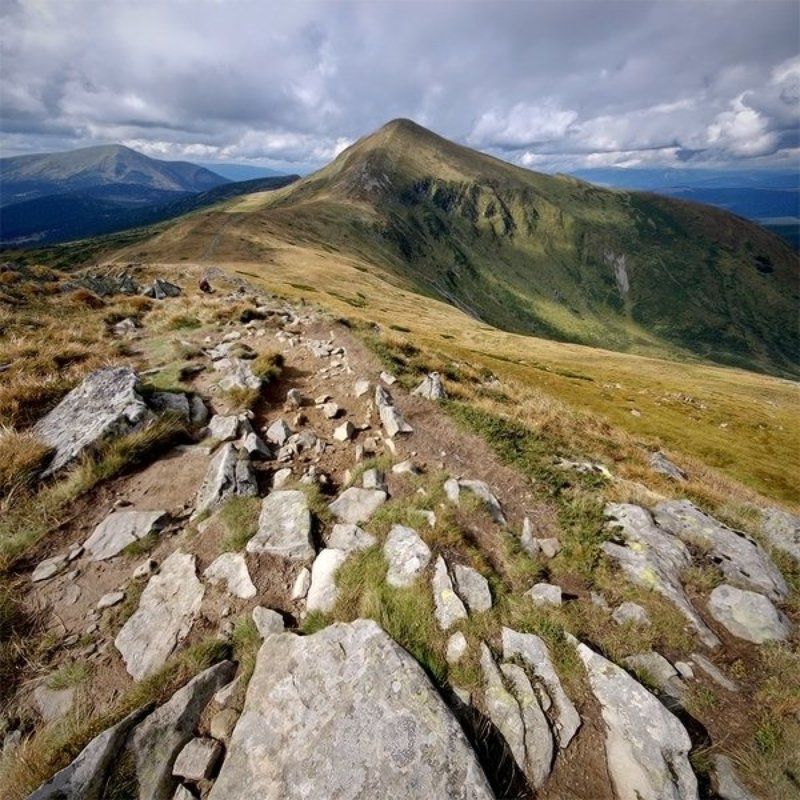 карпаты, природа, пейзаж, горы, свобода, путешествие, камни, говерла, панорама каменная дорогаphoto preview