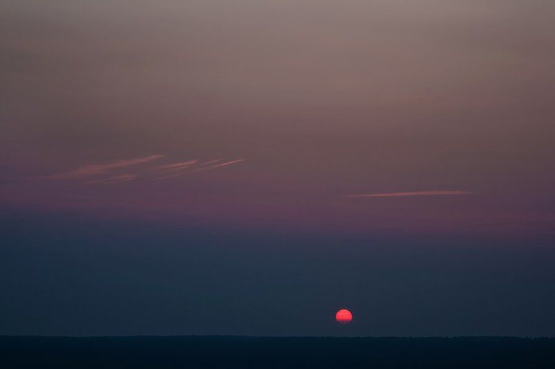 пейзаж, закат, небо, минимализм ___*__photo preview