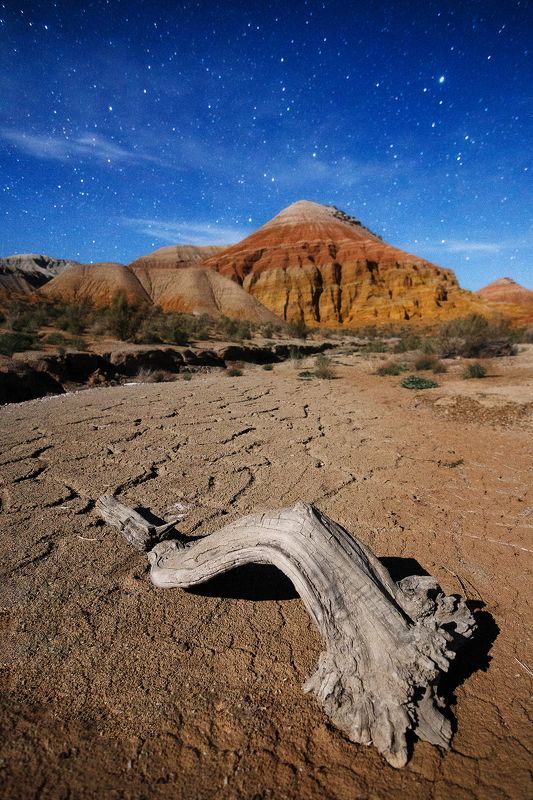Казахстан, ночь, ночной пейзаж, Актау, звезды Ночь у Актауphoto preview