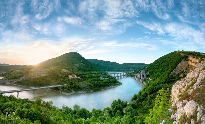 Bulgaria, sunset, landscape, view, spring, scenic photo preview