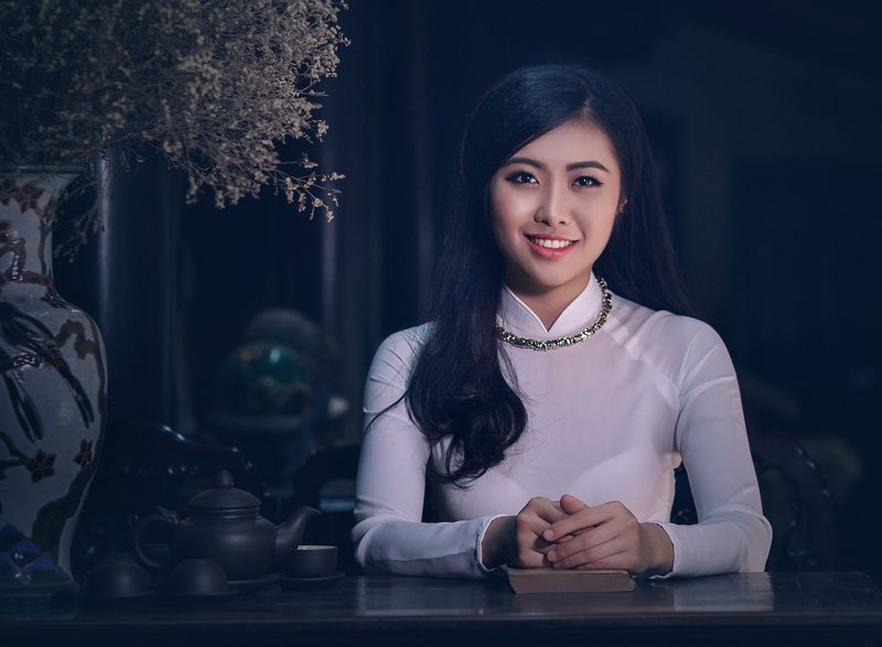 ao, dai Vietnamese girlsphoto preview