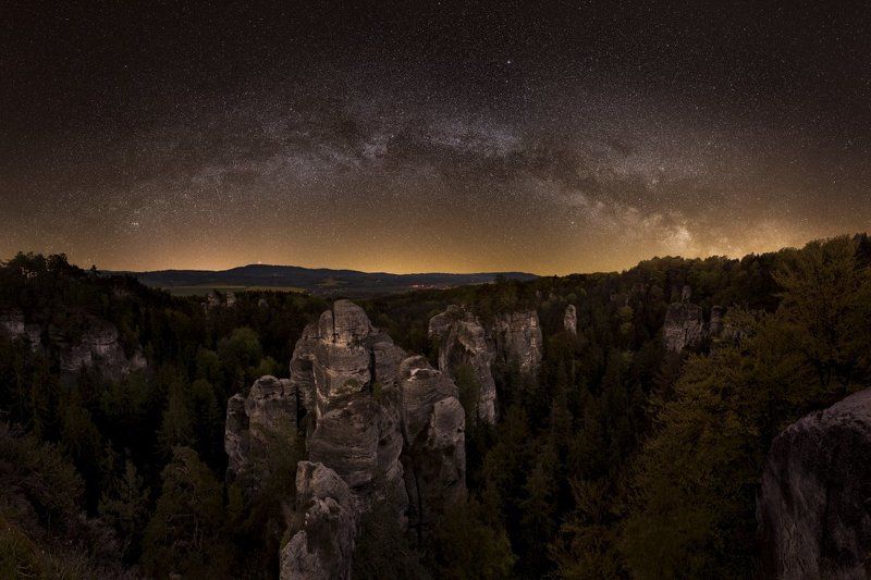 czech paradise, czech republic, milky way, starscape, Czech Paradise..photo preview