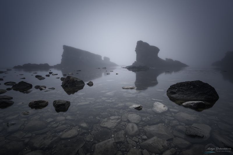 fog, sea, The Ships, Bulgaria Foggy morningphoto preview