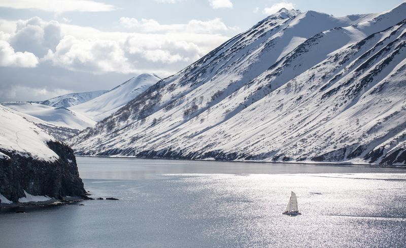 kamchatka, ocean, sunset, sealions, kosatka Kamchaphoto preview