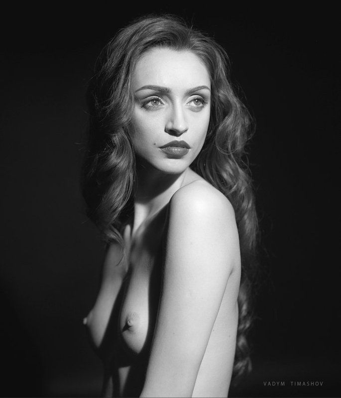 art, beauty, nude, print, portrait, vadym timashov, black and white, film, model *****photo preview