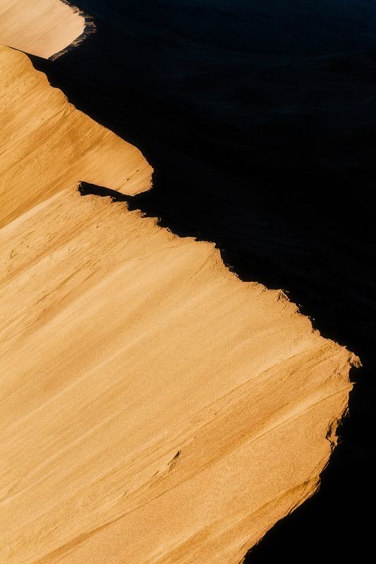 песок, бархан, казахстан, дюна, рассвет, светотень Игра света и тениphoto preview