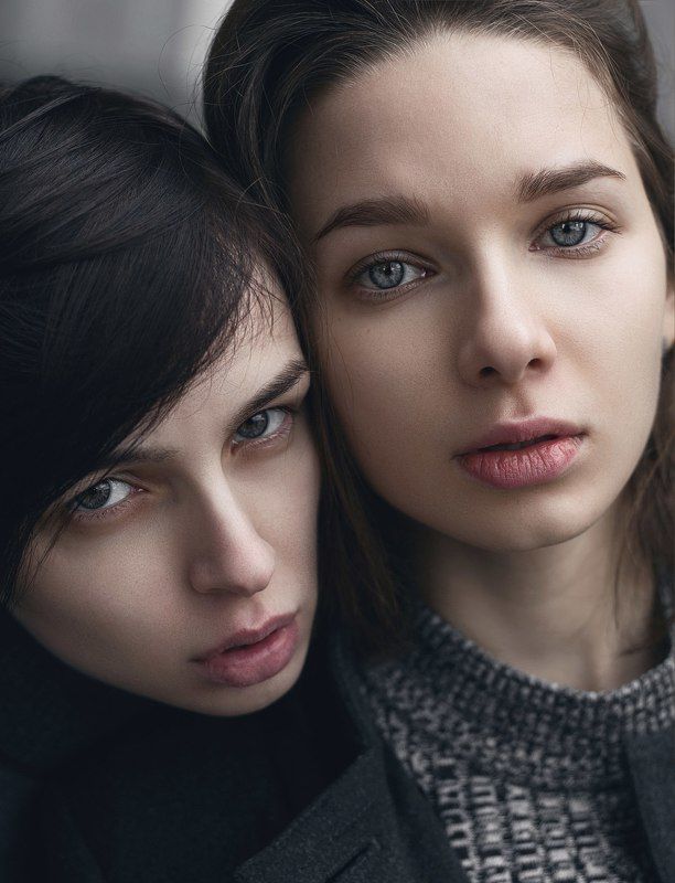 девушки, глаза, портрет, лицо  Катя и Натали photo preview