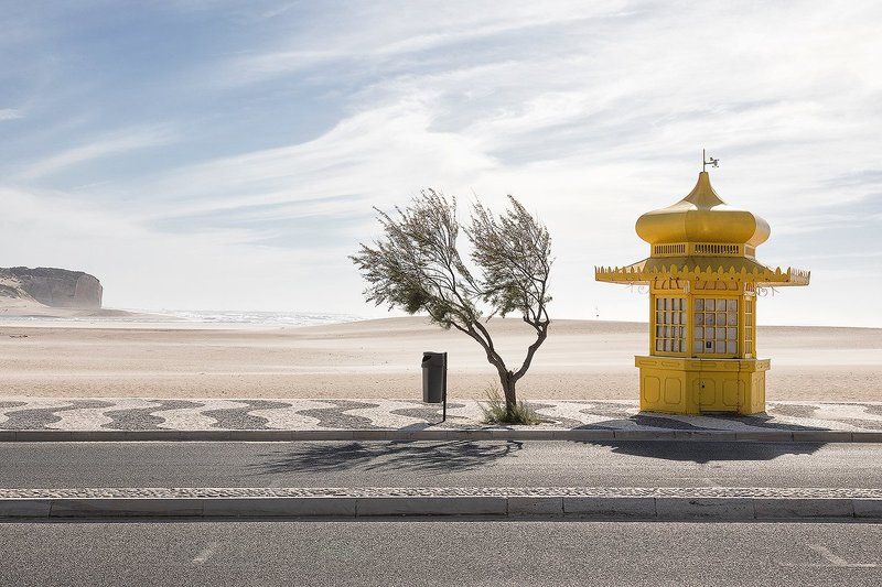 kiosk, do, arelho, foz, portugal, red, sky, colorful, travel, outdoor, architecture Dreamphoto preview