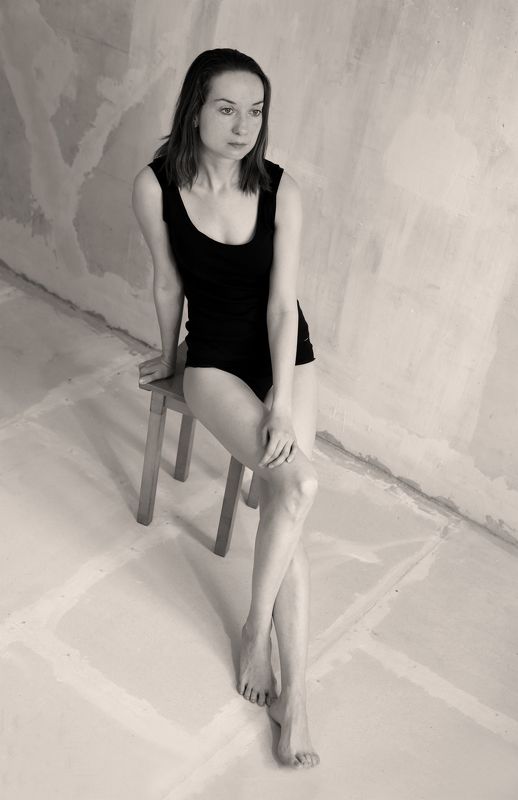 черно-белое, портрет, девушка ***photo preview