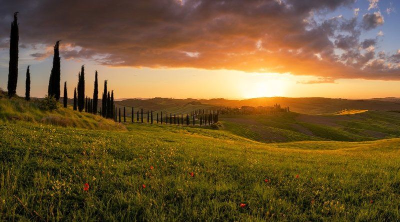 Tuscany sunset..photo preview