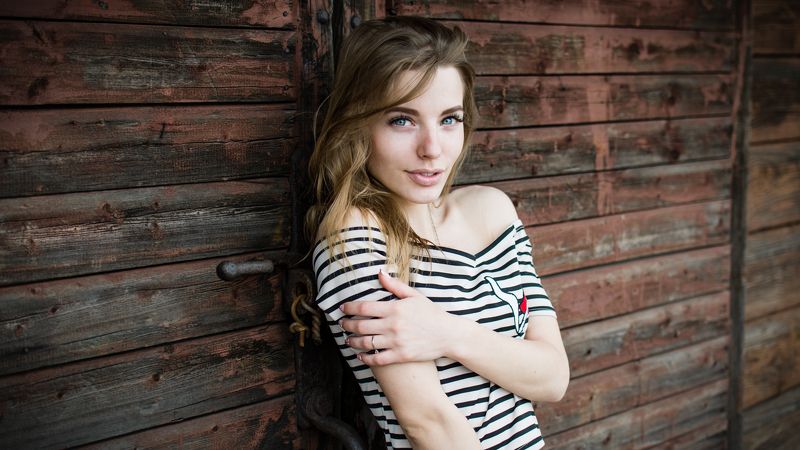 девушка, портрет, весна, глаза, улыбка Катяphoto preview