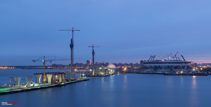 golubevphoto, Россия, Петербург, СПб, Питер, ЗСД, пейзаж, город, Зенит Путь на аренуphoto preview