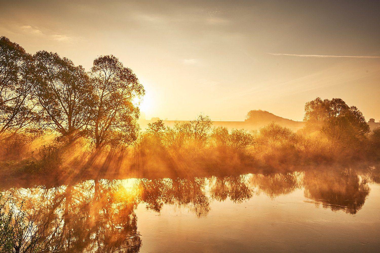 Золото Утра. Автор: Каревский Дмитрий утро восход тульскаяобласть, Каревский Дмитрий