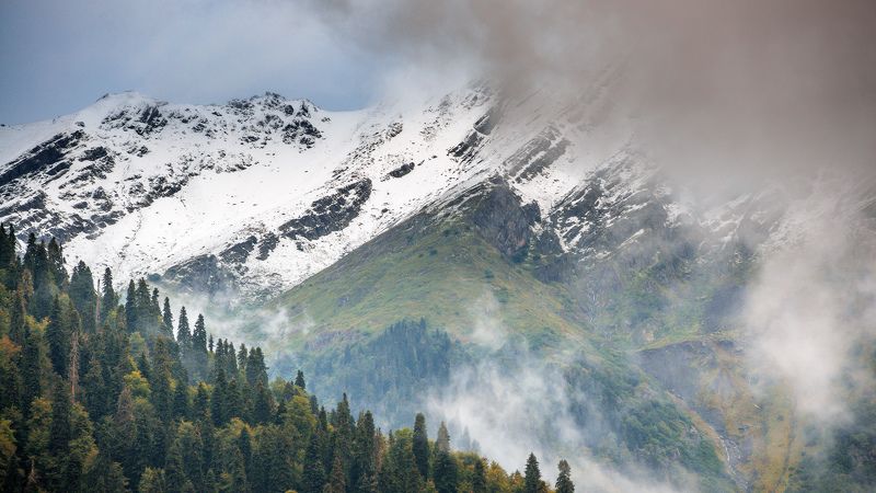 кавказ, рица, Рождение облаков.photo preview