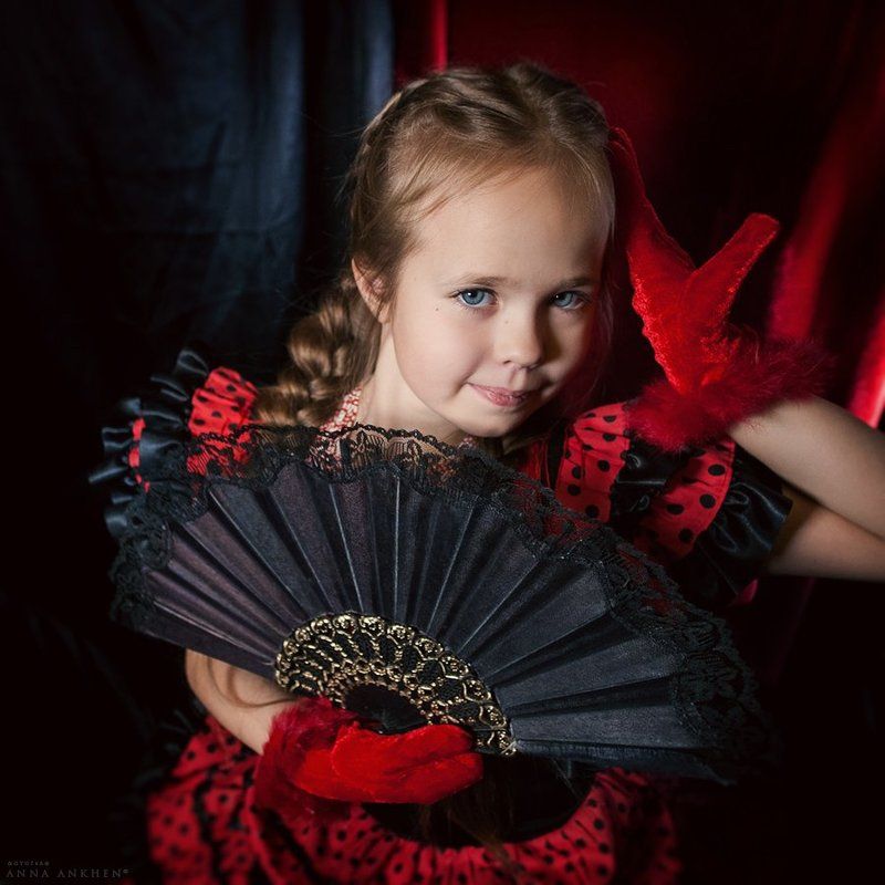 фламенко, девочка, детский портрет, портрет, студия, girl, studio, child, portrait Фламенкоphoto preview